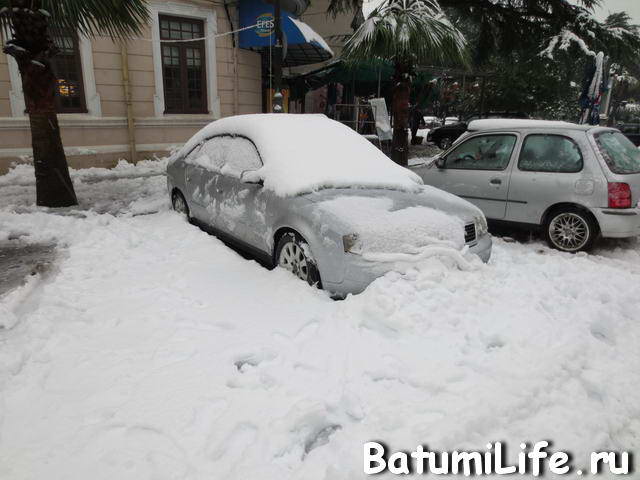 Снег в Батуми